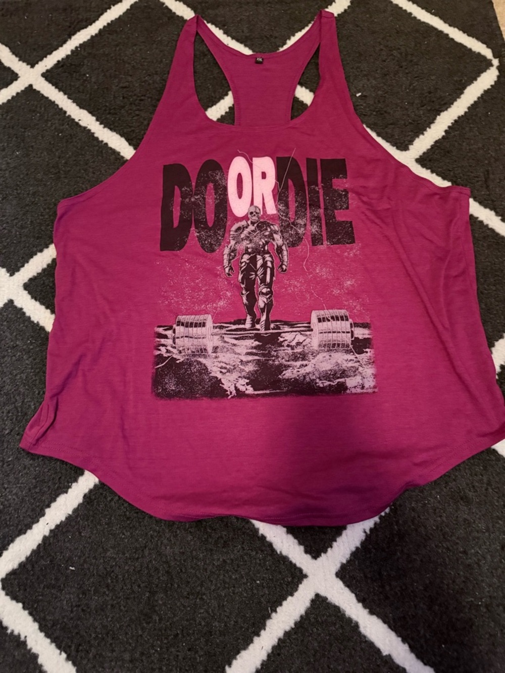 Raskol Apparel Red + black "Do or Die" tank top
